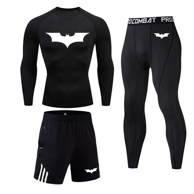 Men's quick-drying fitness suit