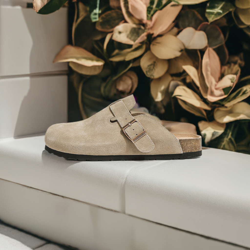 Toe Cap Semi Slipper Slip-on